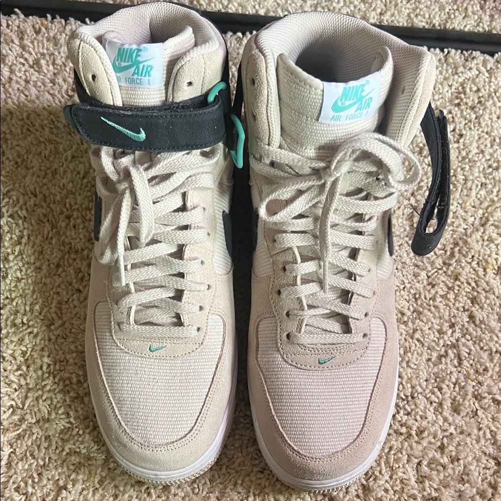Nike High Top Sneakers - Cream and Black